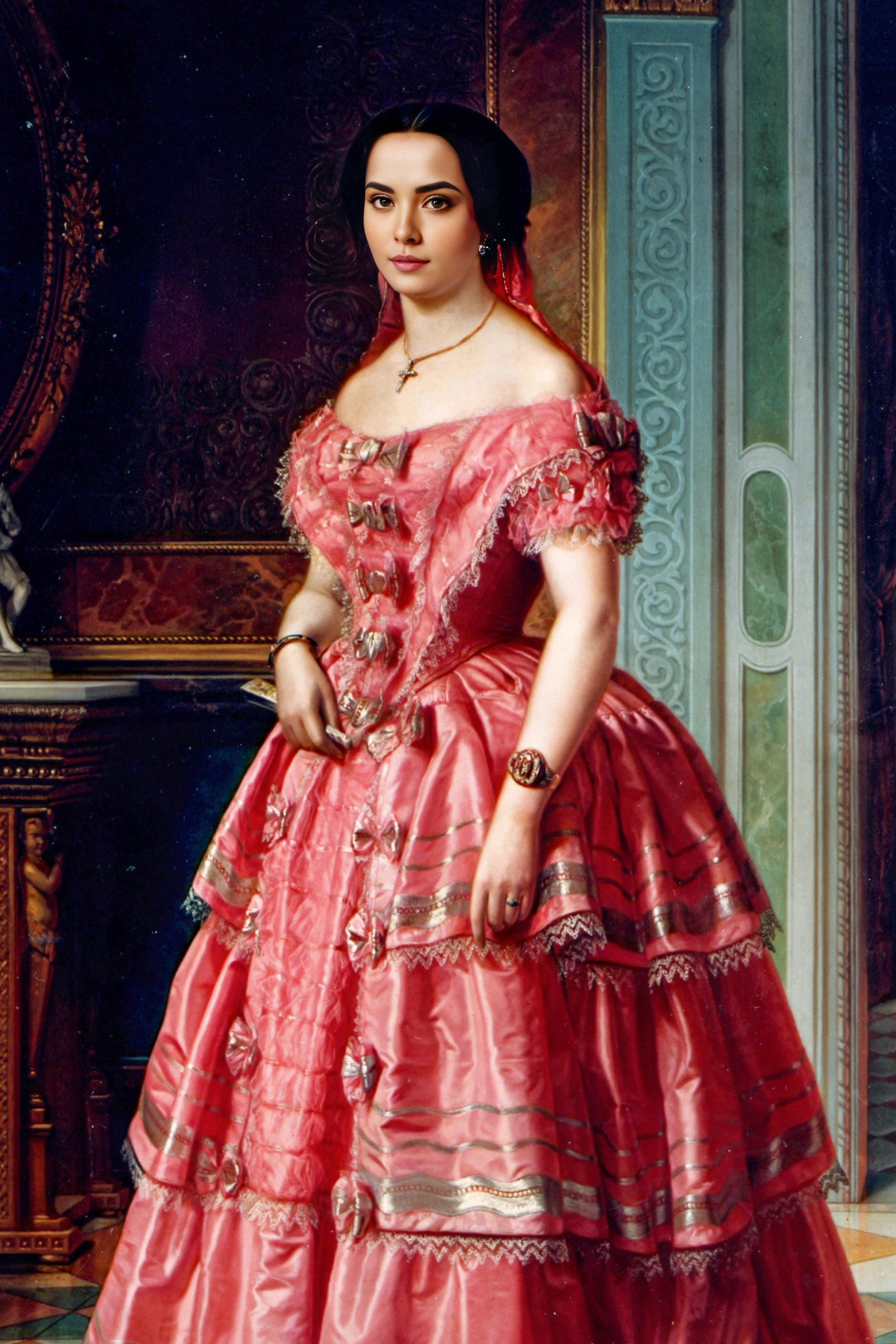 Lady of Rosé Elegance